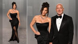 Lauren Sanchez and Jeff Bezos