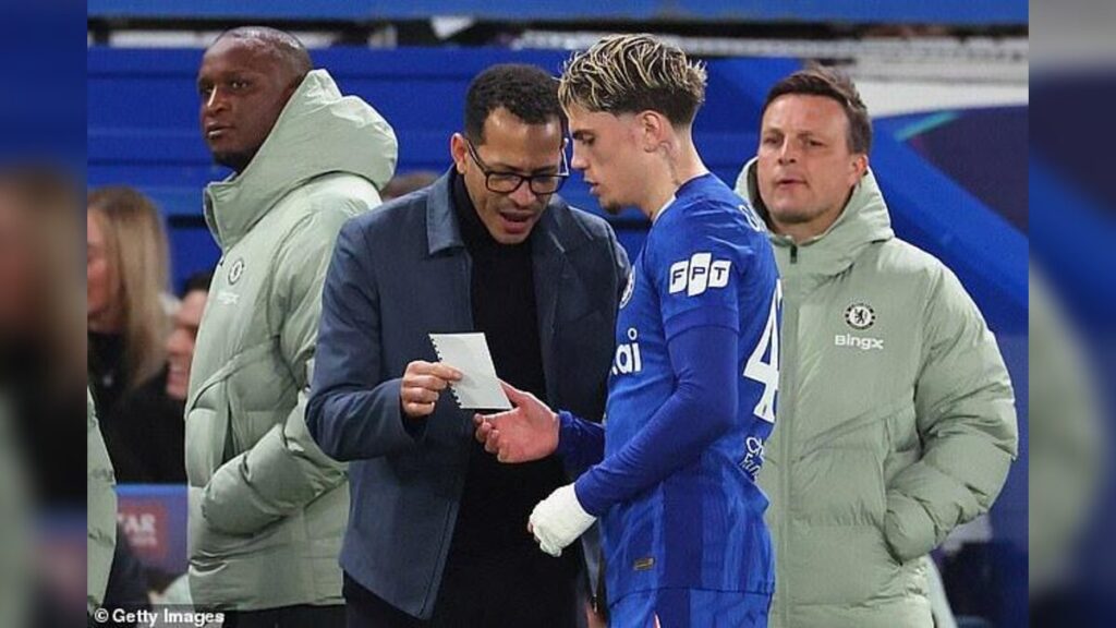 Liam Rosenior and Alejandro Garnacho