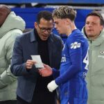 Liam Rosenior and Alejandro Garnacho