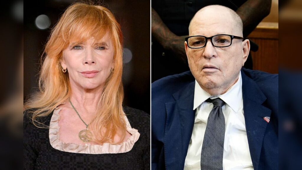 Rosanna Arquette and Harvey Weinstein