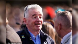 Ryanair boss Michael O’Leary shocks Cheltenham crowd as Gigginstown Stud splashes 530000 guineas on Monster Truck horse at Goffs Festival Sale in Cheltenham