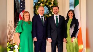 Taoiseach Micheál Martin Meets US Vice President JD Vance for St Patrick’s Day Breakfast in Washington DC