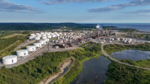 The Irving Oil Refinery in Saint John, New Brunswick, Canada