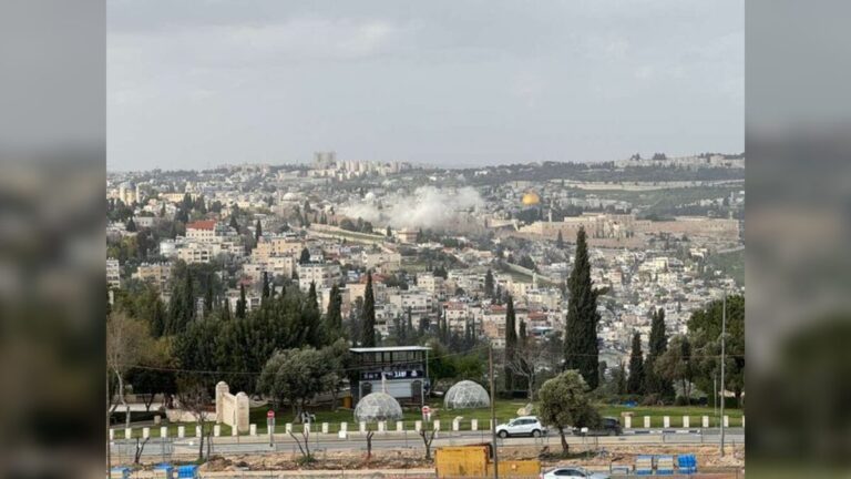 The Old City in Jerusalem, right near the Temple Mount, was impacted by Iranian missile fragments.