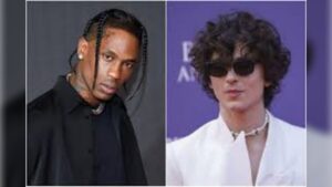 Travis Scott Throws Shade at Timothée Chalamet During Oscars in Los Angeles