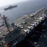 USS Abraham Lincoln Conducts Continuous Strike Operations Near Iranian Waters In The Strait Of Hormuz