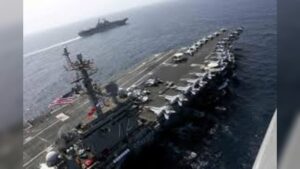 USS Abraham Lincoln Conducts Continuous Strike Operations Near Iranian Waters In The Strait Of Hormuz