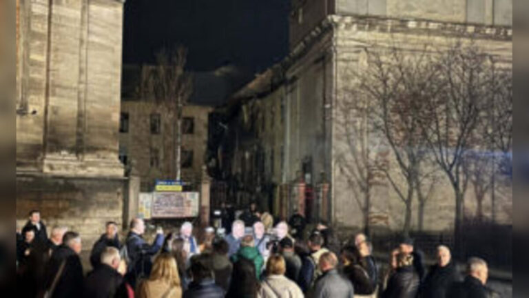 Russian drones damage UNESCO World Heritage site and residential buildings in Lviv Ukraine