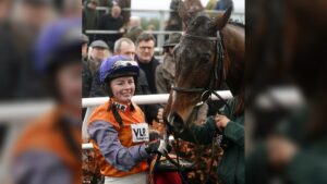 Cheltenham Festival sees just two female jockeys take on 128 runners on Ladies Day in Cheltenham England
