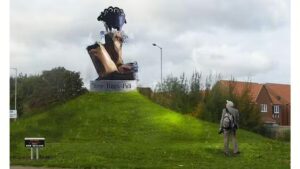 ‘Baa Baa Black Sheep’ sculpture