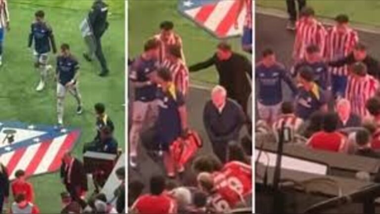Diego Simeone Confronts Ben White After Crest Incident During Arsenal vs Atlético Madrid Clash in Madrid