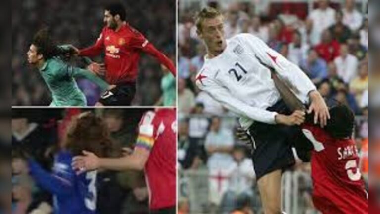 Dominic Calvert-Lewin Escapes VAR Punishment In FA Cup Semi-Final At Wembley Stadium London Amid Marc Cucurella Hair Pull Controversy