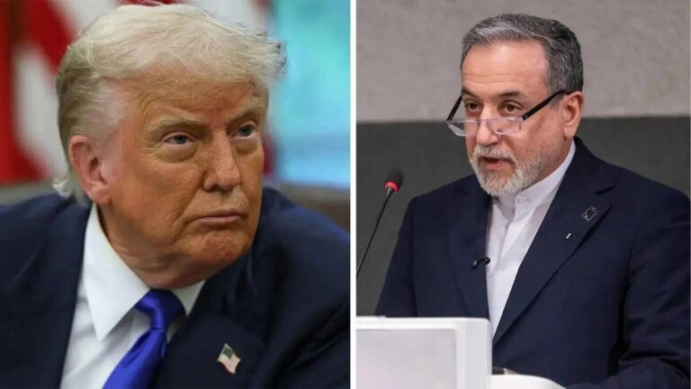Donald Trump and Abbas Araghchi