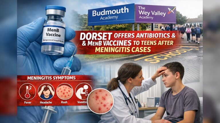 Dorset Health Officials Expand Precautionary Meningitis Response After Three Young People Fall Ill
