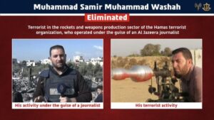 ELIMINATED: Muhammad Samir Muhammad Washah, a Hamas terrorist operating under the guise of an Al Jazeera journalist