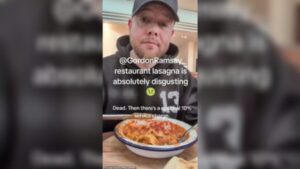 Gordon Ramsay Serves Disastrous £15 Lasagna That Horrifies Musician at Heathrow Airport