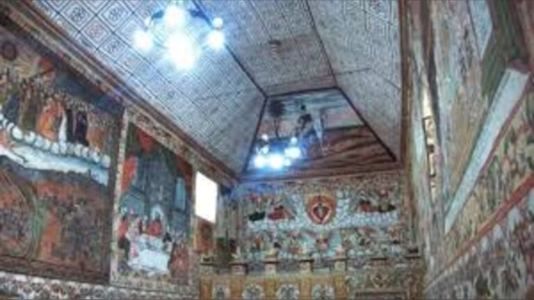 Restores United States Funding St James Church Mural Heritage Site Curahuara de Carangas Bolivia Andean Highlands Cultural Landmark Project