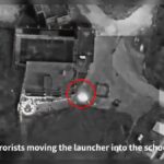 Hezbollah terrorists launched rockets from a school compound in the Tir Zibneh area in southern Lebanon and concealed a launcher within it.
