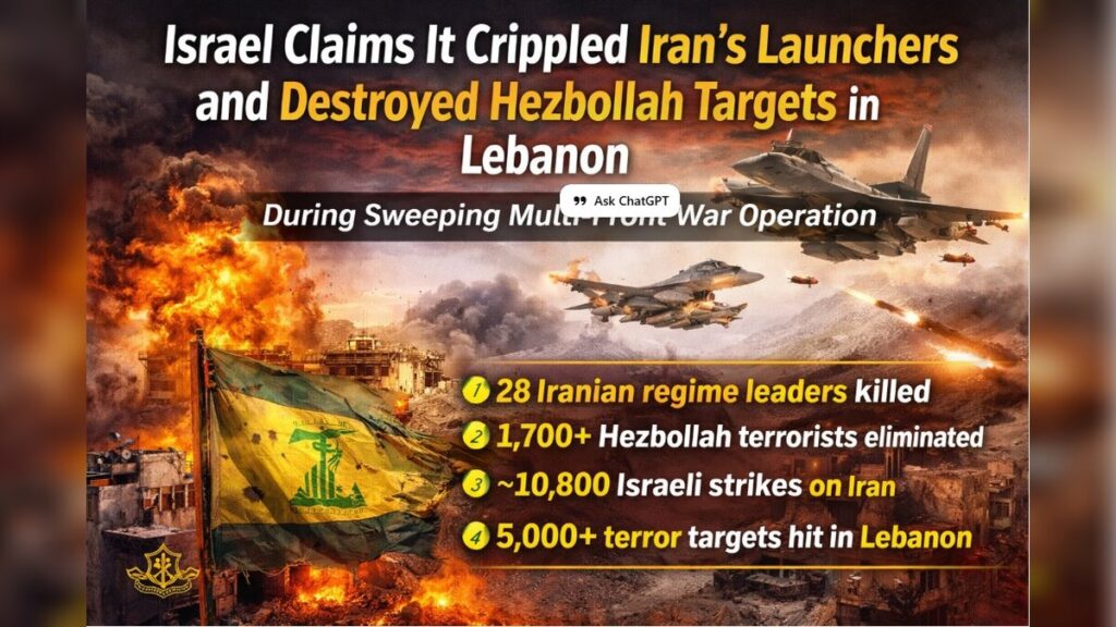 IDF Says It Eliminated Iranian Command Figures and Hammered Hezbollah Infrastructure in Lebanon in One of Its Biggest Campaigns Yet