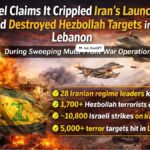 IDF Says It Eliminated Iranian Command Figures and Hammered Hezbollah Infrastructure in Lebanon in One of Its Biggest Campaigns Yet