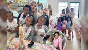 Kardashian Jenner family stuns fans in Palm Springs with lavish Easter celebration and extravagant decorations