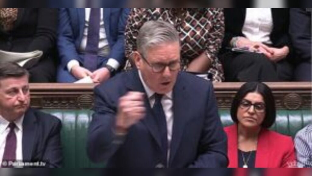 Keir Starmer Faces Calls to Apologise After He Confronts Lindsay Hoyle in Heated PMQs Clash Inside UK Parliament in London Commons Chamber