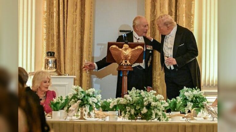 King Charles III and Donald Trump