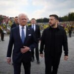 King of Sweden Carl XVI Gustaf and Volodymyr Zelensky