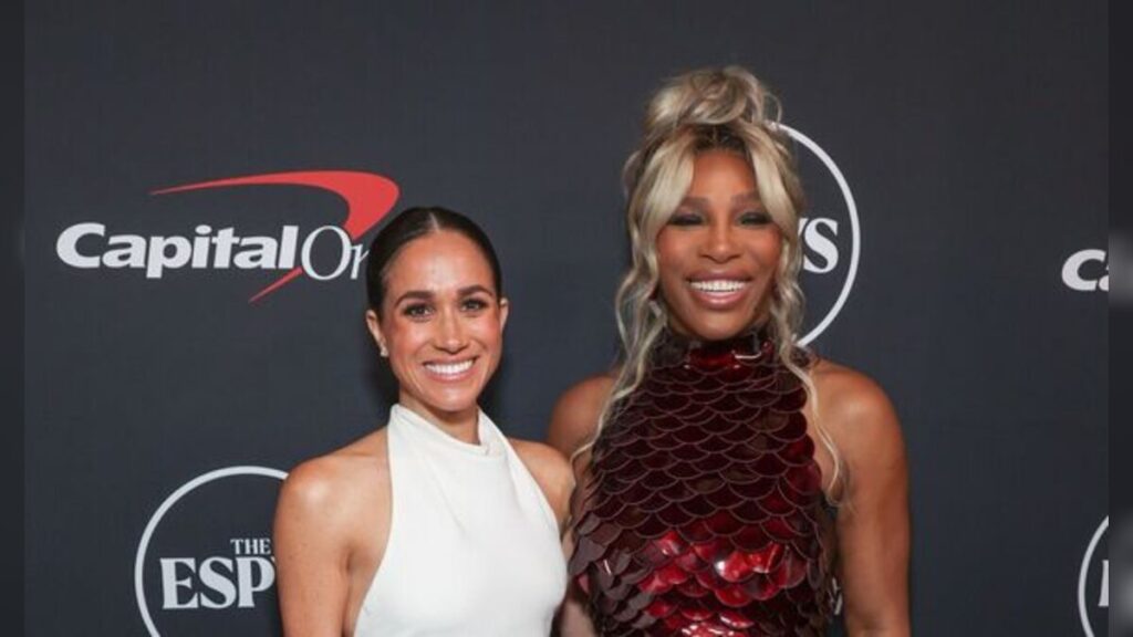 Meghan Markle and Serena Williams
