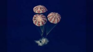 NASA astronauts complete historic splashdown mission and land Orion crew capsule off San Diego coast after record breaking Moon flyby