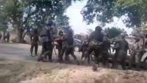 Nigerian Navy arrests personnel after violent military clash erupts during Bola Tinubu presidential visit in Bayelsa State convoy scene