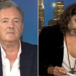 Piers Morgan and Russell Brand