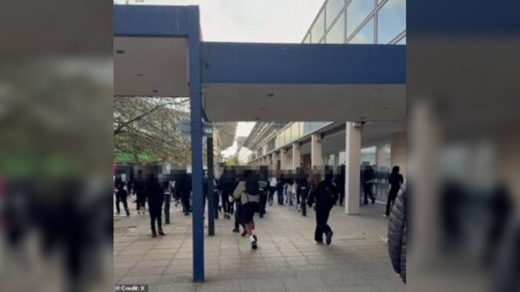 Rampaging Teen Mobs Spark Violent Clashes With Police Outside Shopping Centre In Milton Keynes
