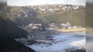 Rescue teams search for missing 70-year-old fisherman swept off rocks at Herolds Bay amid rough tides