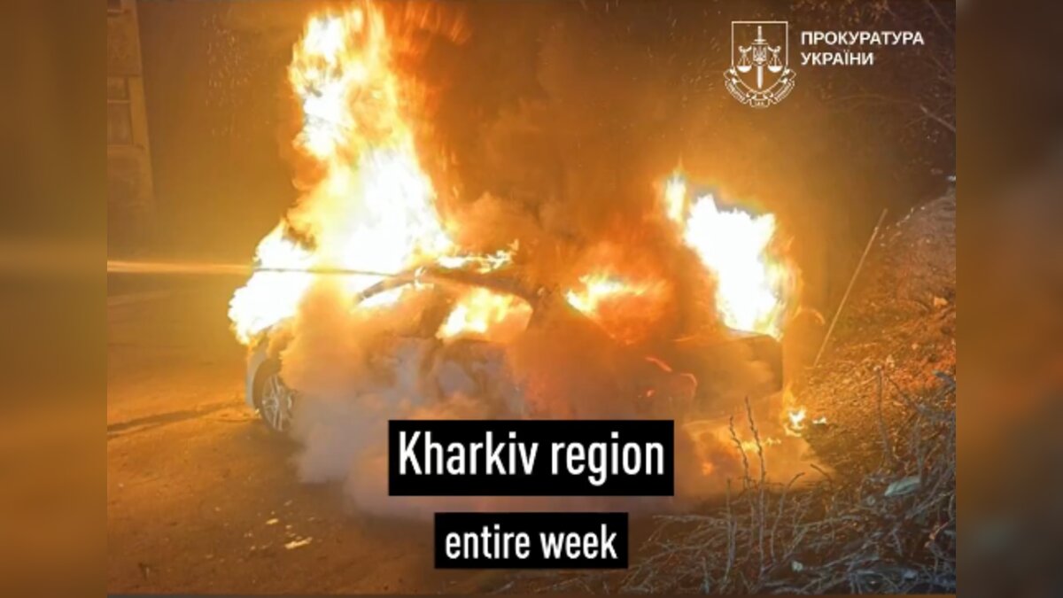 Russian Bomb Destroying Properties in Ukraine