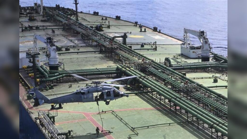 Sanctioned stateless vessel M T Majestic X transporting oil from Iran