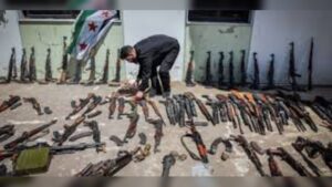 Security forces uncover hidden weapons arsenal inside child bedroom in Aadshit al-Qusayr shocking local residents and escalating tension in Syrian area