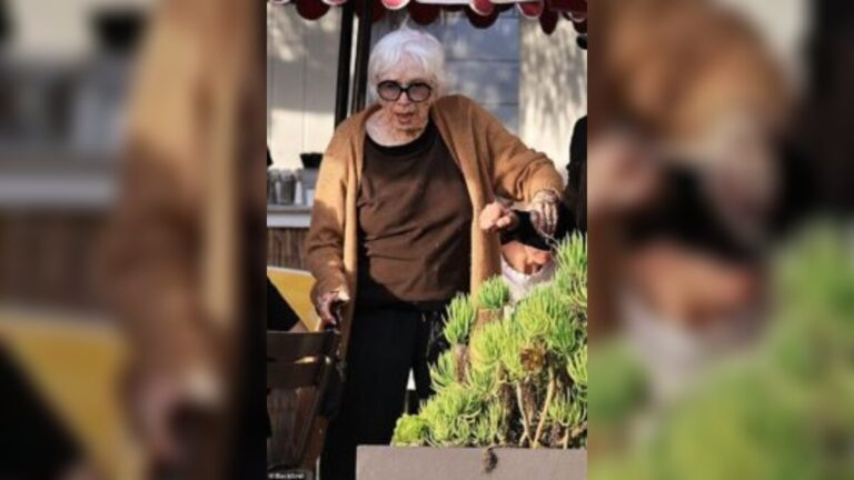 Shirley MacLaine enjoys Malibu lunch outing as Hollywood legend leans on aide during rare 91st birthday week appearance