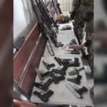 The Weapons belonging to Hezbollah inside a school in the area of Bint Jbei