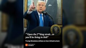 Trump Threatens Iran With Power Plant and Bridge Strikes Over Strait of Hormuz