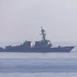 USS Michael Murphy operating in the Arabian Sea