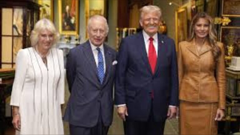 King Charles III leads Queen Camilla into high-stakes US state visit in Washington as security fears follow White House attack attemptv