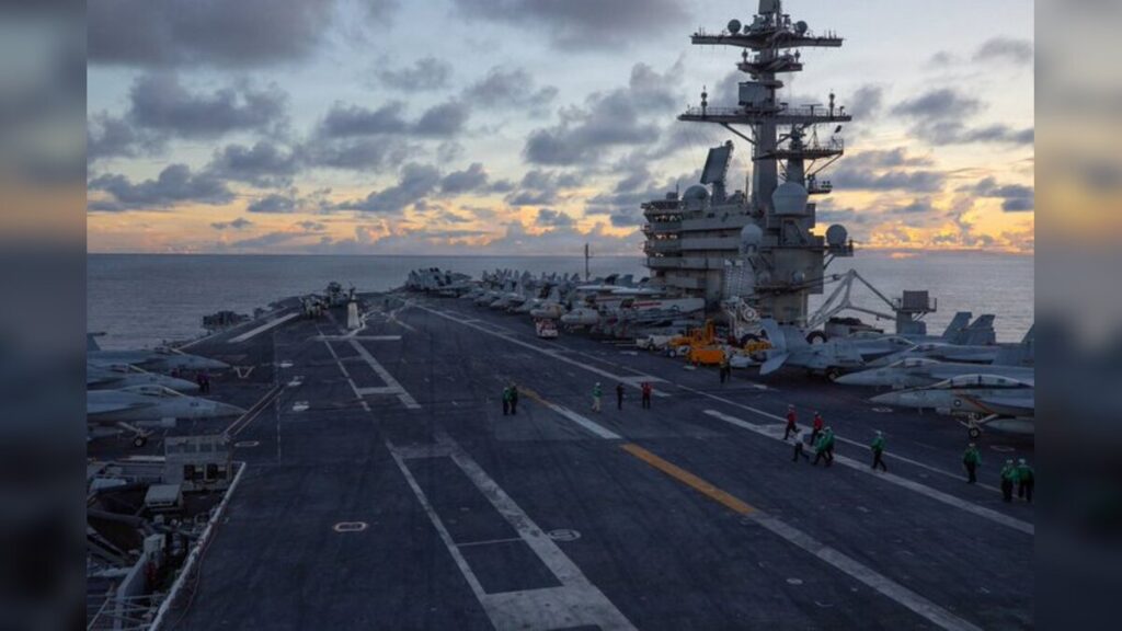 CENTCOM Floods the Arabian Sea With Firepower as USS George H.W. Bush, USS Tripoli, Sea Hawks, and F-16s Enforce Iran Blockade