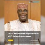 Atiku sparks opposition crisis over northern presidential ticket in Nigeria 2027 race Nigeria