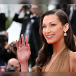 Bella Hadid commands Cannes Film Festival red carpet in revealing lace gown at La Bataille de Gaulle premiere in French Riviera