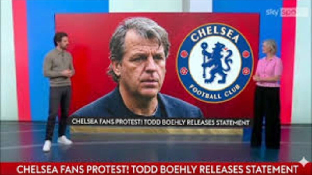 Chelsea FC fans erupt as supporters target Todd Boehly during protests in London after Nottingham Forest defeat rocks Champions League hopes