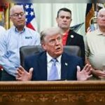 Donald Trump leads Cabinet meeting drives peace deal negotiations amid Middle East tensions Washington DC United States