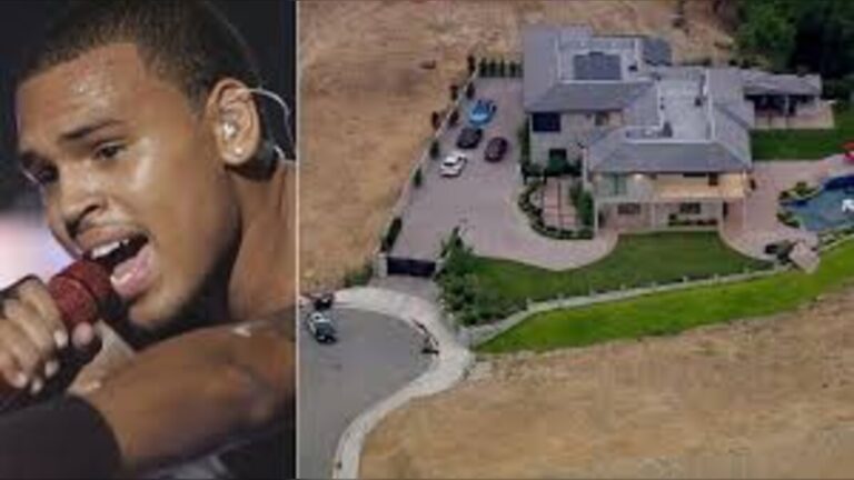 Gunfire erupts outside Chris Brown mansion as suspect fires at vehicle during heated confrontation in Tarzana Los Angeles neighborhood