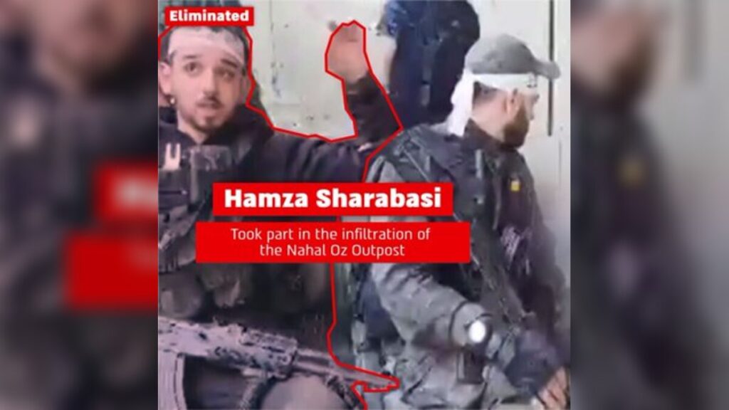 Hamza Sharabasi, a commander in Hamas’ Shejaiya Battalion in northern Gaza