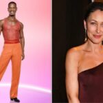 Johannes Radebe and Emma Willis